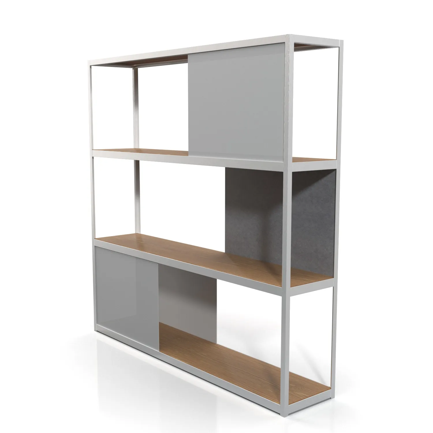 Loftwall Office Shelving PBR 3D Model_01